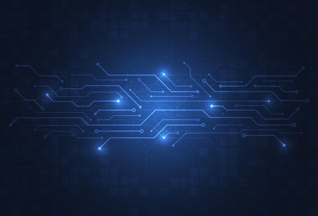 Abstrakter digitaler Hintergrund mit Technologie-Leiterplattentextur Illustration elektronischer Motherboards Kommunikations- und Technikkonzept Vektorillustration