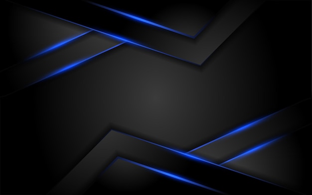 Abstrakter dunkler Hintergrund mit blau leuchtender Designvorlage