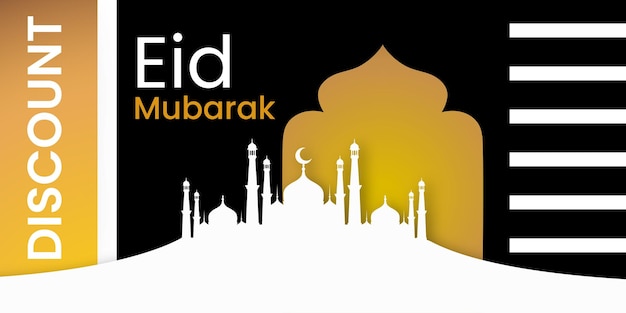Abstrakter eidaladha-islamischer social media-verkaufsplakat-banner-hintergrund-design-freier vektor