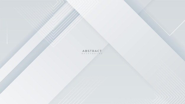 Abstrakter einfacher minimaler weißer geometrischer Formenhintergrund Vektor abstrakte Grafikdesign-Bannermuster-Präsentationshintergrund-Webvorlage