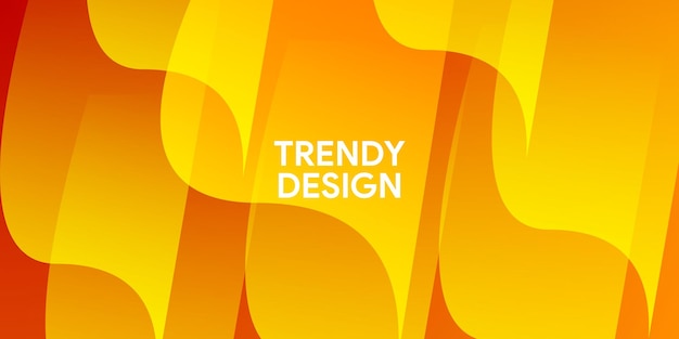 Vektor abstrakter flüssigkeits-trend orange-gradient-hintergrund im vektor-design