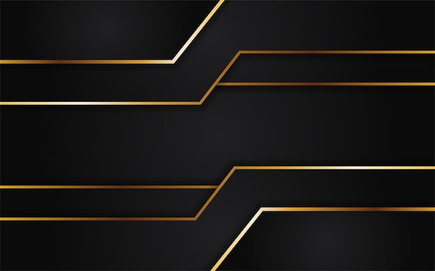 Abstrakter futuristischer dunkler Hintergrund kombiniert mit goldenem Element