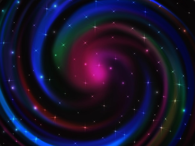 Vektor abstrakter galaxienraum mit stern