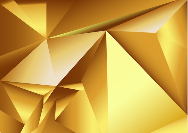 Vektor abstrakter geometrischer goldhintergrund.