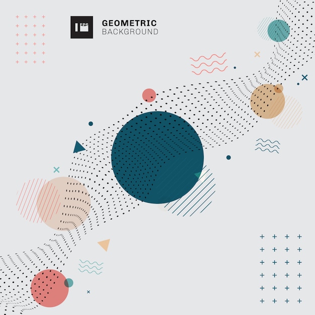 Abstrakter geometrischer grauer Hintergrund Memphis.