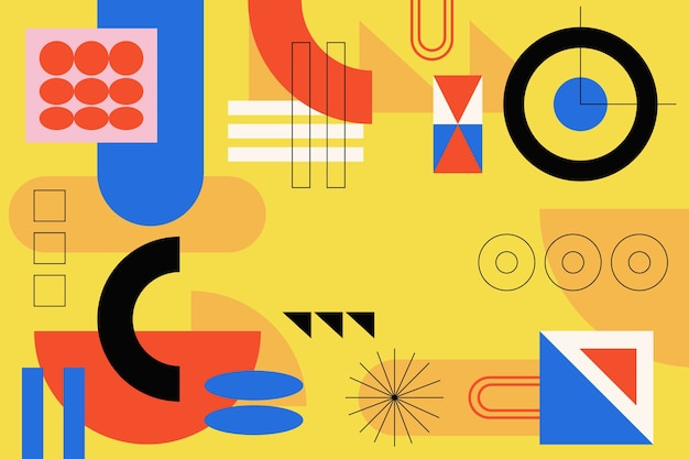 Abstrakter geometrischer Hintergrund des flachen Designs