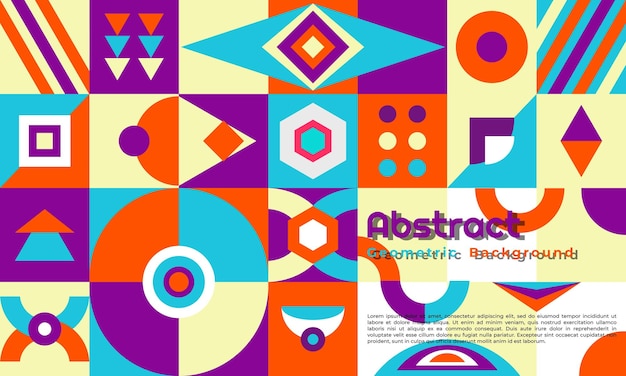 Abstrakter geometrischer Hintergrund mit minimalem trendigem Design