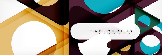 Abstrakter geometrischer Hintergrund Moderne überlappende Dreiecke Ungewöhnliche Farbformen für Ihre Nachricht Geschäfts- oder Tech-Präsentation App-Cover