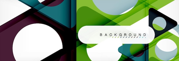 Abstrakter geometrischer Hintergrund Moderne überlappende Dreiecke Ungewöhnliche Farbformen für Ihre Nachricht Geschäfts- oder Tech-Präsentation App-Cover