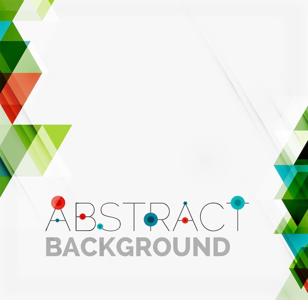 Abstrakter geometrischer Hintergrund Moderne überlappende Dreiecke