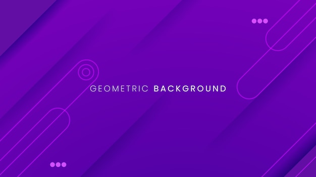 Abstrakter geometrischer lila Hintergrund mit minimaler Form und luxuriösem Hintergrundvektor