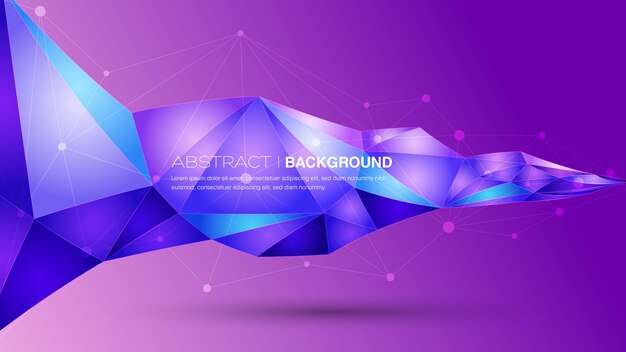 Abstrakter geometrischer low-poly-hintergrund