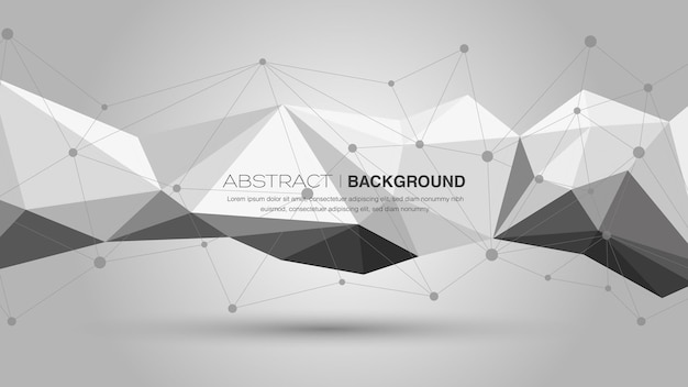 Abstrakter geometrischer low-poly-hintergrund