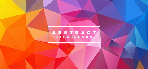 Abstrakter geometrischer, polygonaler Hintergrund, Low-Poly-abstraktes Bannerdesign