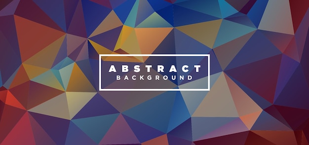Abstrakter geometrischer, polygonaler Hintergrund, Low-Poly-abstraktes Bannerdesign