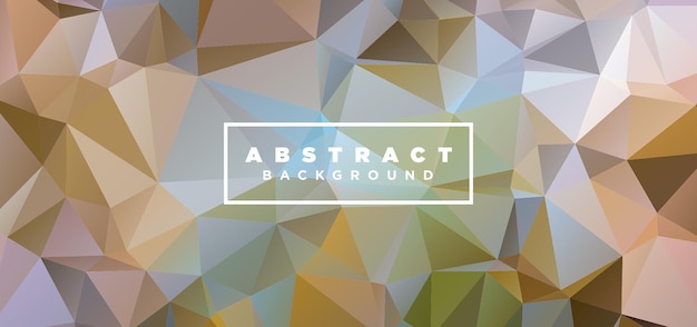 Abstrakter geometrischer, polygonaler Hintergrund, Low-Poly-abstraktes Bannerdesign