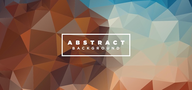 Abstrakter geometrischer, polygonaler Hintergrund, Low-Poly-abstraktes Bannerdesign