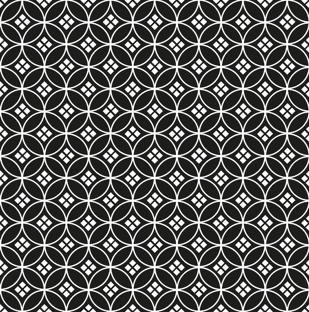 Vektor abstrakter geometrischer schwarzweiss-grafikdesigndruck