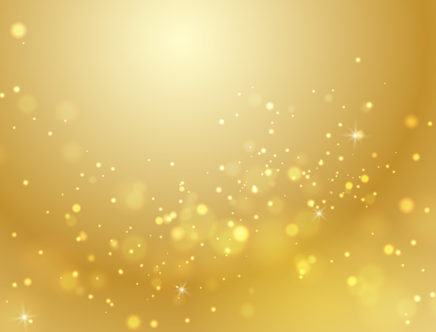 abstrakter Goldbokeh Hintergrundlichteffekt.