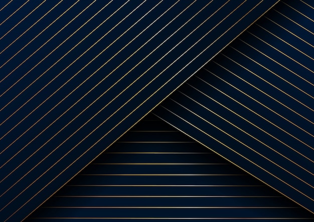 Abstrakter Goldlinien-Diagonalmusterhintergrund
