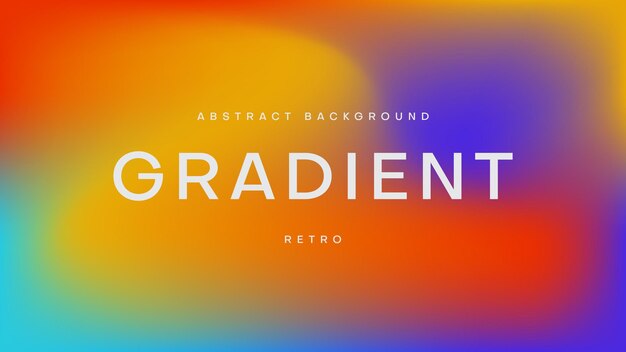 Abstrakter Gradientenhintergrund mit Retro-Farbe, geeignet für Banner-Web-Präsentationsplakat usw. Vektorillustration