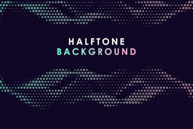 Abstrakter Halbton-Hintergrund Eine Welle farbenfroher Punkte Hintergrund Das Muster ist chaotisch