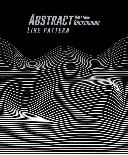 Abstrakter Halbton-Linienmuster-Hintergrund