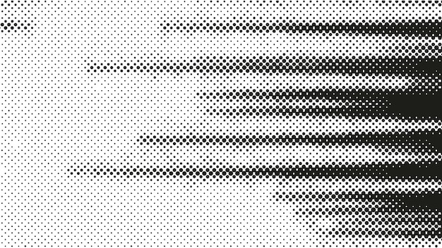 Vektor abstrakter halbtonvektorhintergrund schwarze und weiße punktform