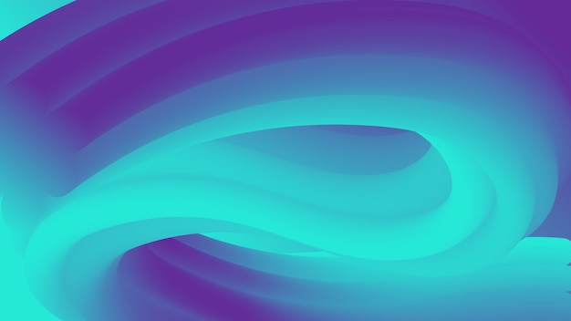 Vektor abstrakter hellblauer farbverlauf flüssiger wellenhintergrund duotone geometrische kompositionen mit 3d-flusswasser