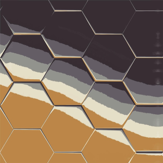 Abstrakter hexagonhintergrund bunter geometrischer hintergrund