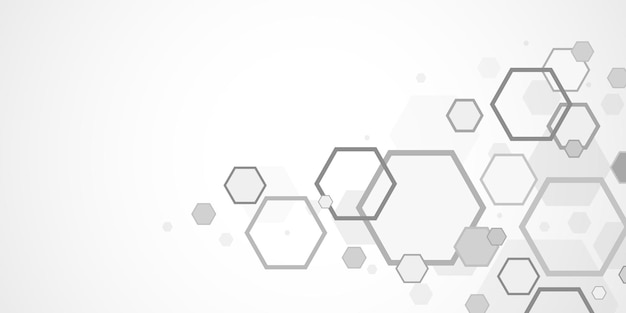 Abstrakter Hexagonhintergrund, polygonales Konzept der Technologie