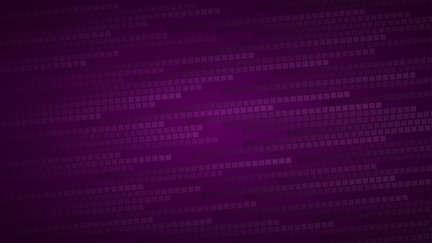 Abstrakter Hintergrund aus kleinen Quadraten oder Pixeln in dunkelvioletten Farben