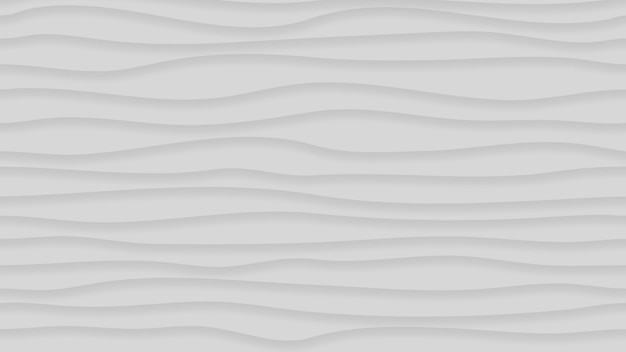 Vektor abstrakter hintergrund aus wellenlinien mit schatten in grauen farben mit horizontaler musterwiederholung