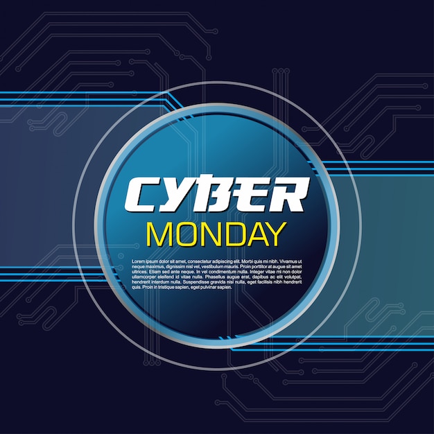 Abstrakter hintergrund cyber ​​montag