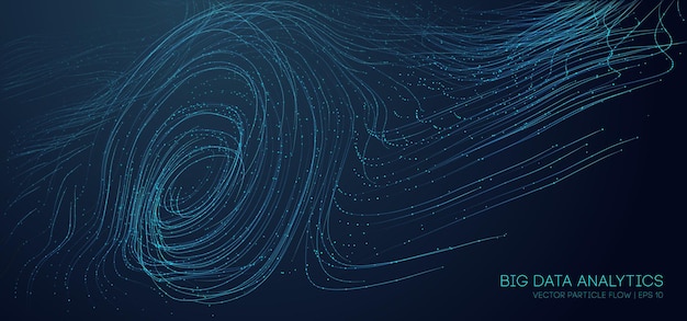 Abstrakter Hintergrund der Musik blau. Abstrakte futuristische Illustration der Datentechnologie. Big-Data-Visualisierung. Folge 10.