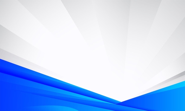 Abstrakter hintergrund in blauer und weißer lichtfarbe vektor-banner-hintergrund-design