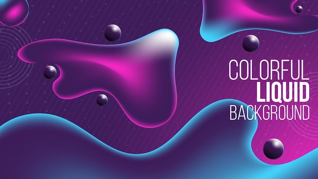 abstrakter Hintergrund mit 3D-Fluidformen
