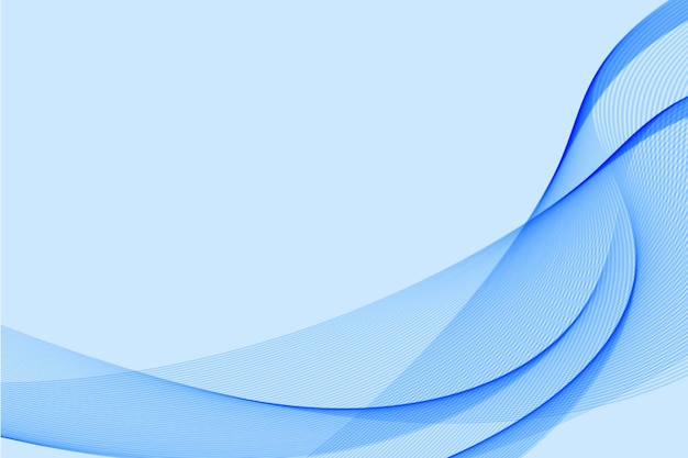 Abstrakter Hintergrund mit blauen und grauen welligen Linien