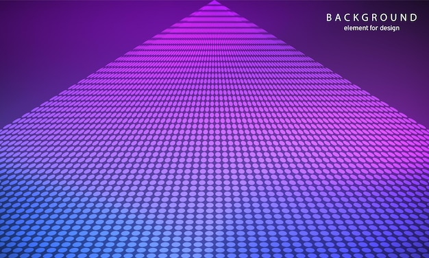 Abstrakter Hintergrund mit bunten dynamischen Punkten. Leuchtende Punkte.