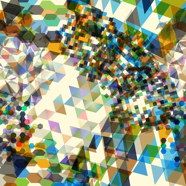 Abstrakter Hintergrund mit chaotischen Polygonformen