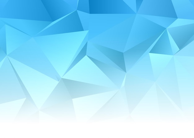 Abstrakter Hintergrund mit einem blauen Low-Poly-Design