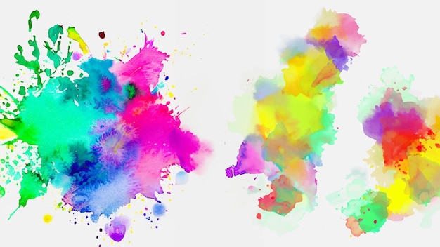 Vektor abstrakter hintergrund mit einem farbenfrohen aquarell-spritzer-design