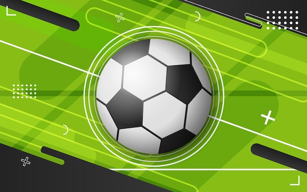 Abstrakter Hintergrund mit Fußball