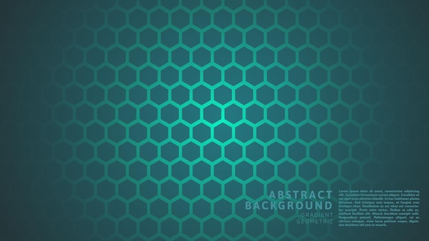 Abstrakter hintergrund mit geometrischem sechseckigem tosca-entwurfsmuster