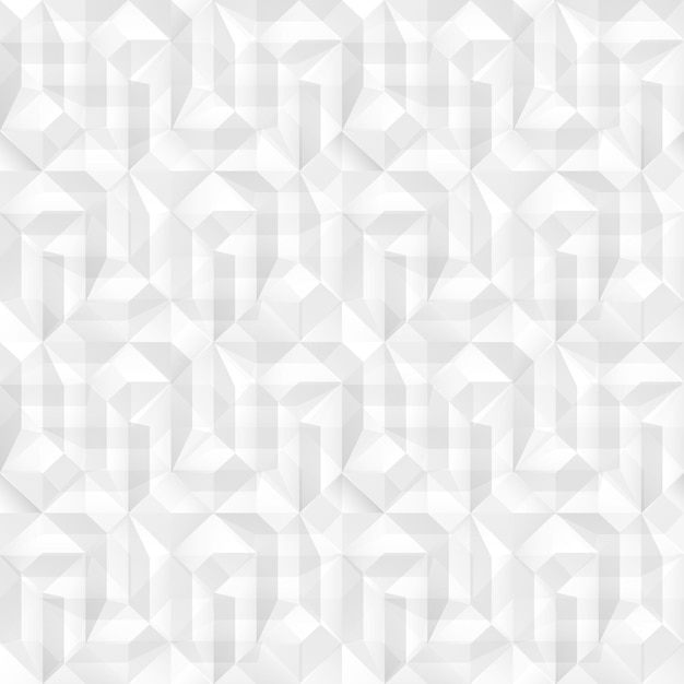 Abstrakter Hintergrund mit geometrischen Formen Nahtloses trendiges Mosaik mit weißer Textur Illusionsmuster