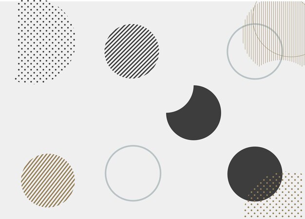 Abstrakter Hintergrund mit Kreisen und Punkten Vektor-Illustration