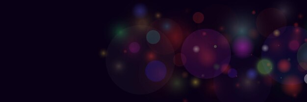 Abstrakter Hintergrund mit Neonblasen, farbenfrohen Glaskugeln oder Kugeln auf schwarzem Hintergrund