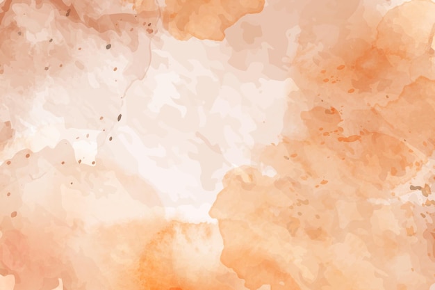 Vektor abstrakter hintergrund mit orangefarbener und brauner aquarellstruktur