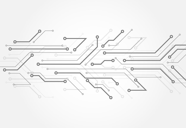 Abstrakter hintergrund mit technologie-leiterplatten-textur illustration der elektronischen hauptplatine kommunikations- und engineering-konzept vektor-illustration