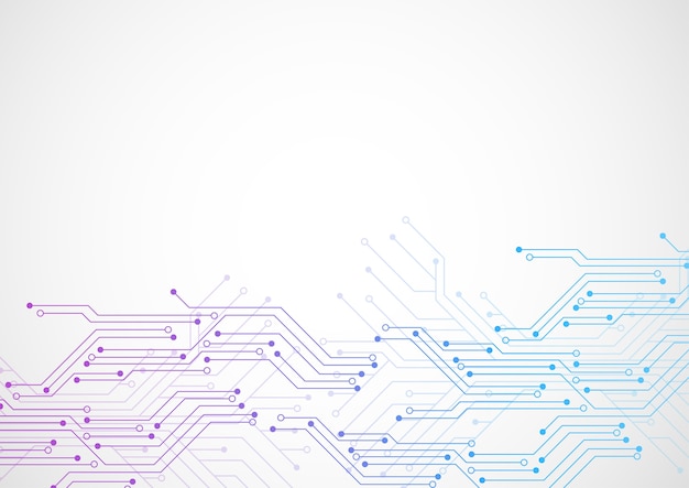Abstrakter Hintergrund mit Technologieleiterplattenbeschaffenheit